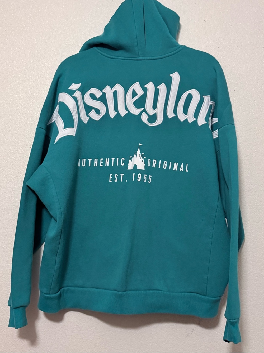 Disney Teal Hoodie Sweatshirt - Authentic Original 0270